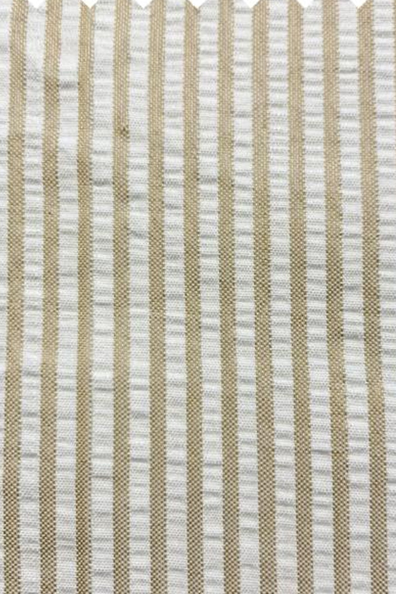 Men's Tan Seersucker Summer Suit