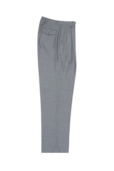 Tiglio Luxe Light Gray Wide Leg, Pure Wool Dress Pants 2576 E09063/26
