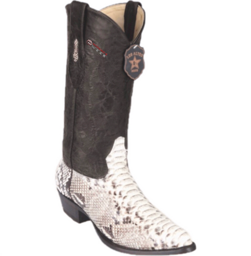 Men's Los Altos Python Boots Medium Round Toe