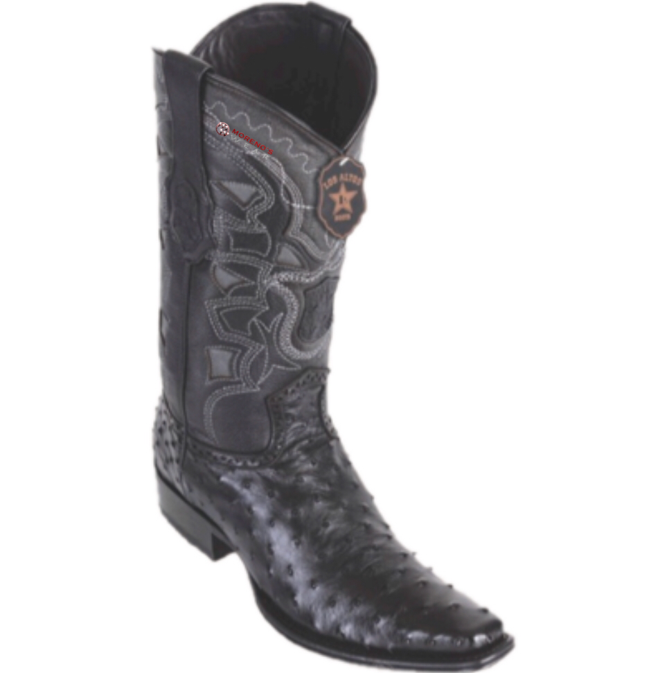 Men’s Los Altos Ostrich Boots European Square Toe