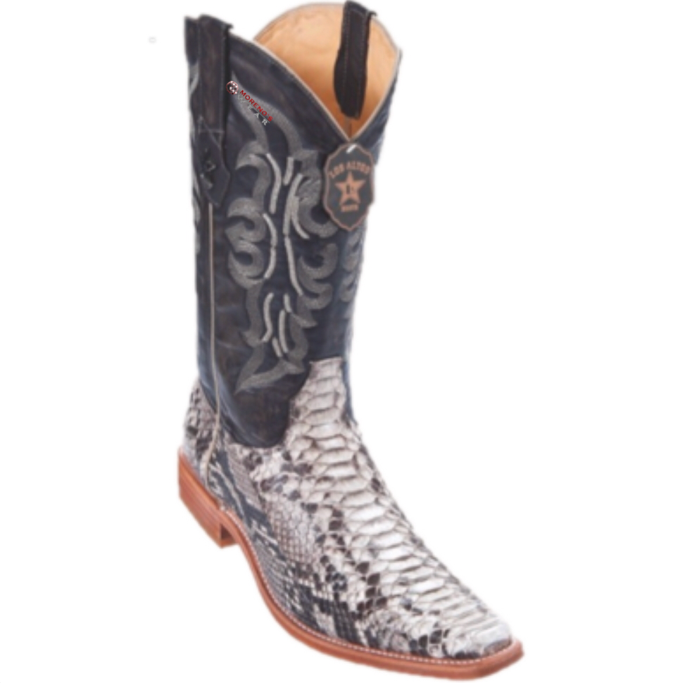 Men's Los Altos Python Boots Versace Square Toe