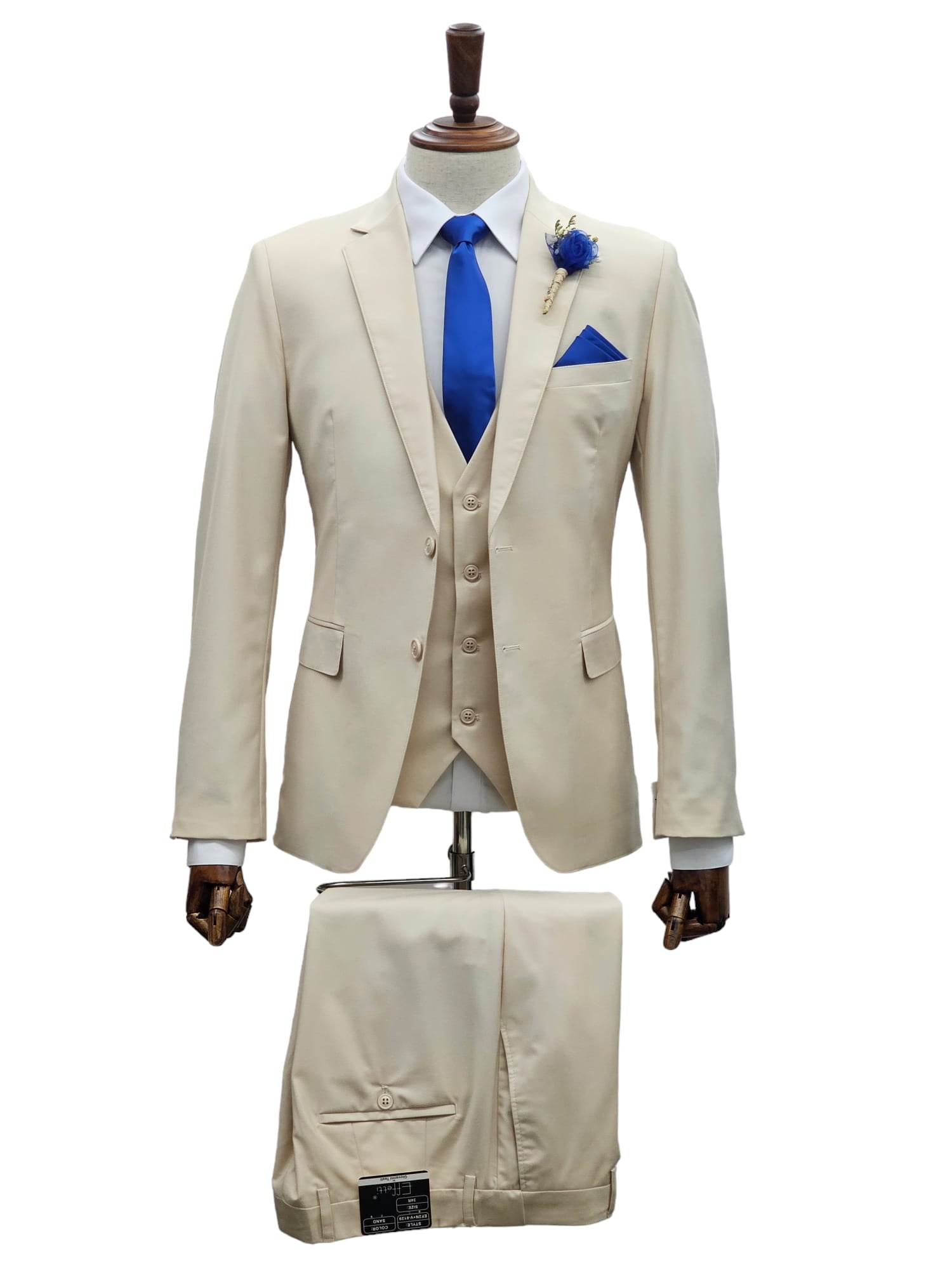Effetti Suit Designer - 2 button Notch Lapel slim fit EF2N+V-8129 SAND – SuitUSA