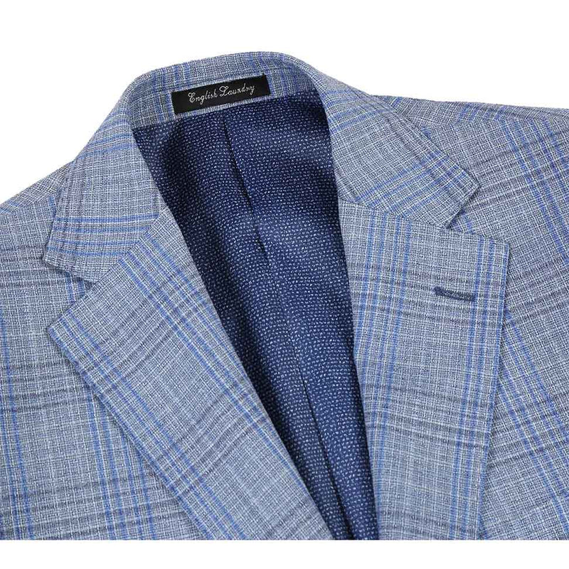 (42R) English Laundry Collection - Slim Fit 2 Piece Light Gray Wool Blend Suit