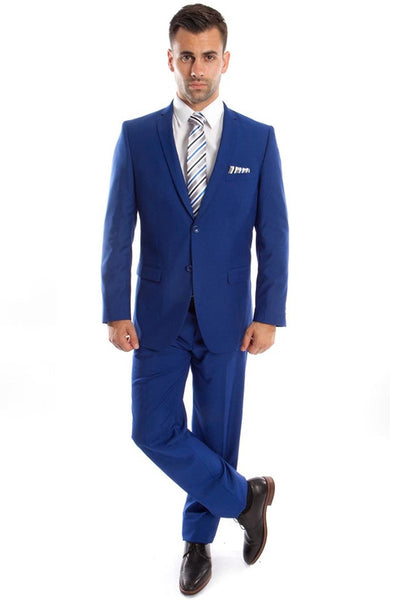 Men's Slim Fit Royal Blue Suit from Tazio Suits