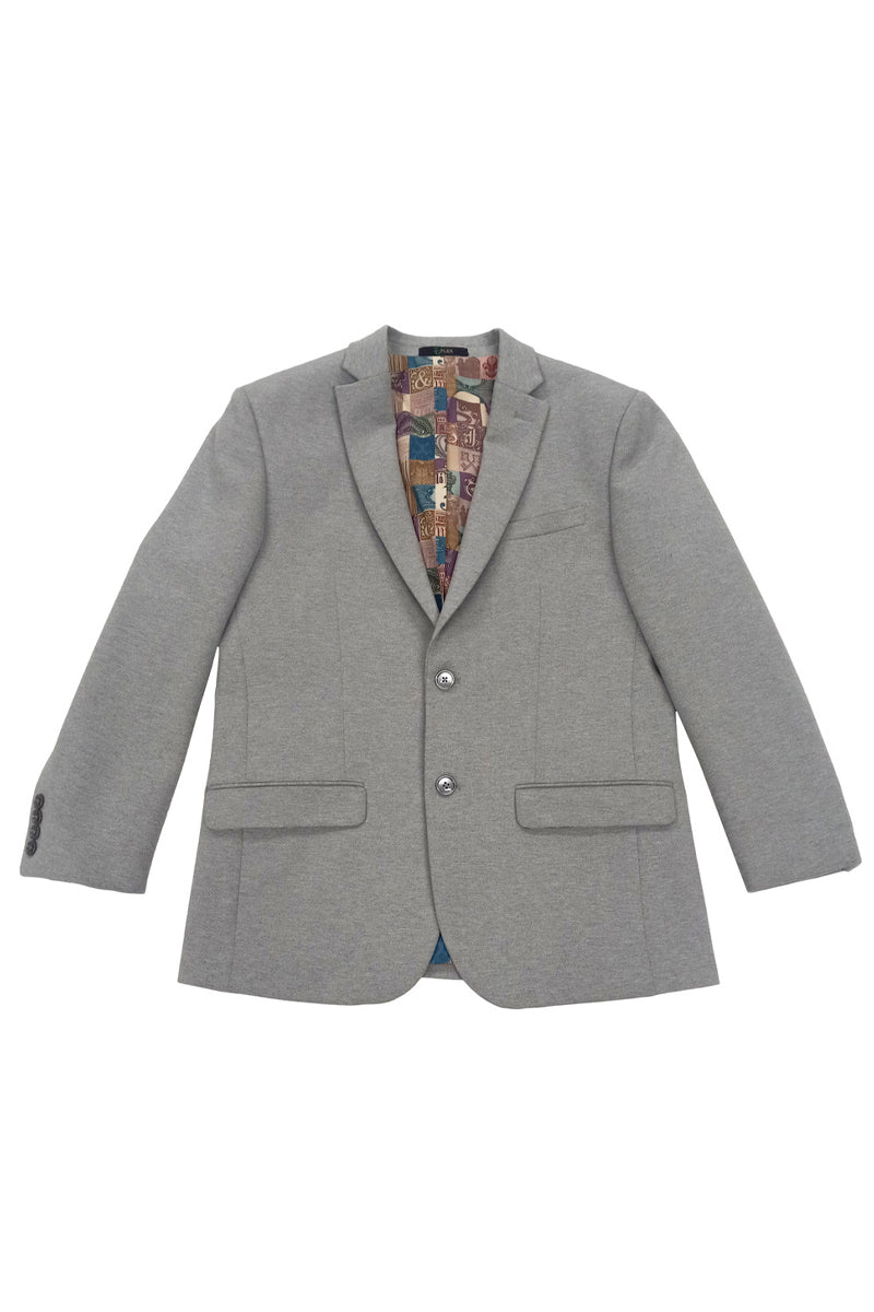 Men's Slim Fit Light Grey Sport Coat in Ultra Stretch Fabric