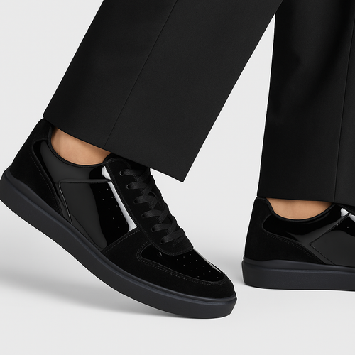 Belvedere Edmond Black Genuine Crocodile Leather Shoe