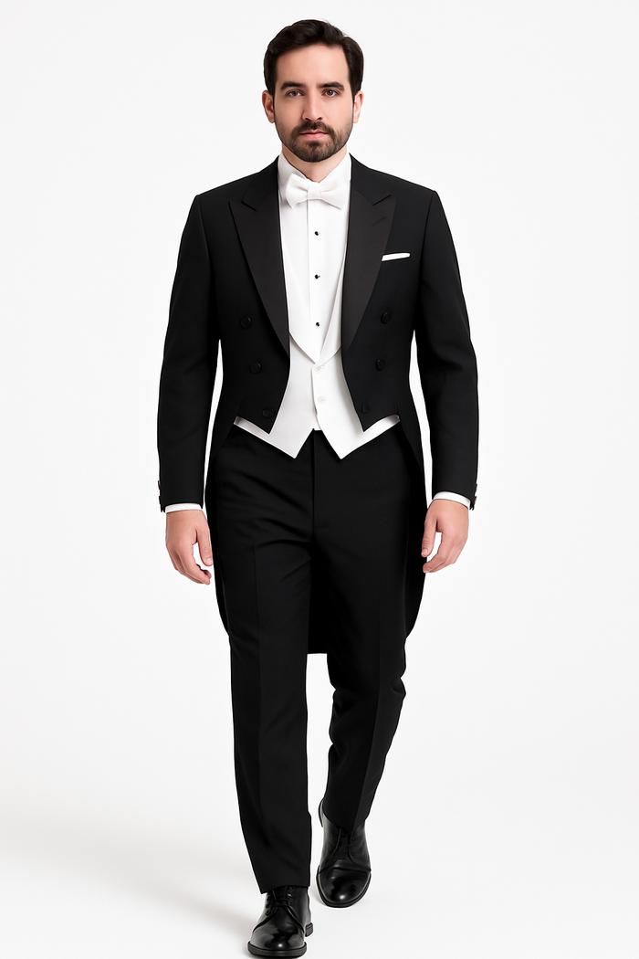 Edward Black Tailcoat Jacket (Separates) by BLACKTIE