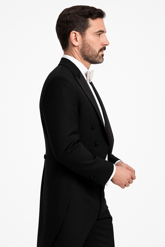 Edward Black Tailcoat Jacket (Separates) by BLACKTIE