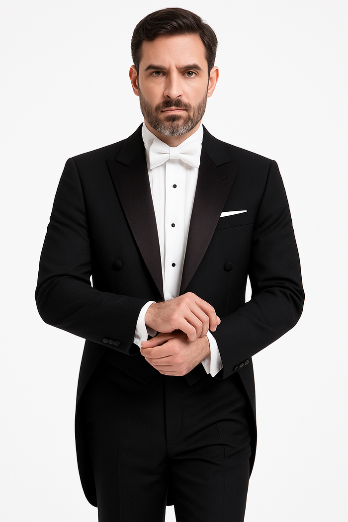 Edward Black Tailcoat Jacket (Separates) by BLACKTIE