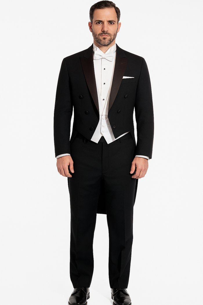 Edward Black Tailcoat Jacket (Separates) by BLACKTIE