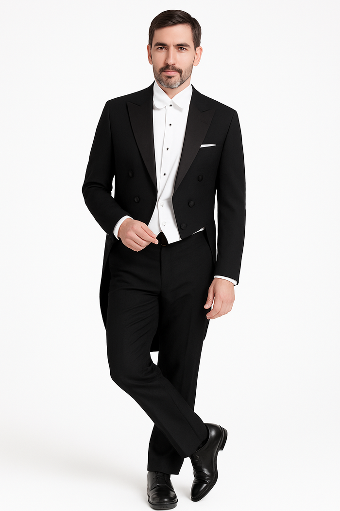 Edward Black Tailcoat Jacket (Separates) by BLACKTIE