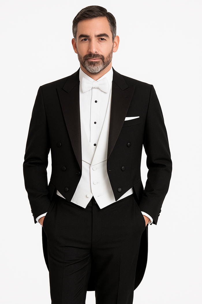 Edward Black Tailcoat Jacket (Separates) by BLACKTIE