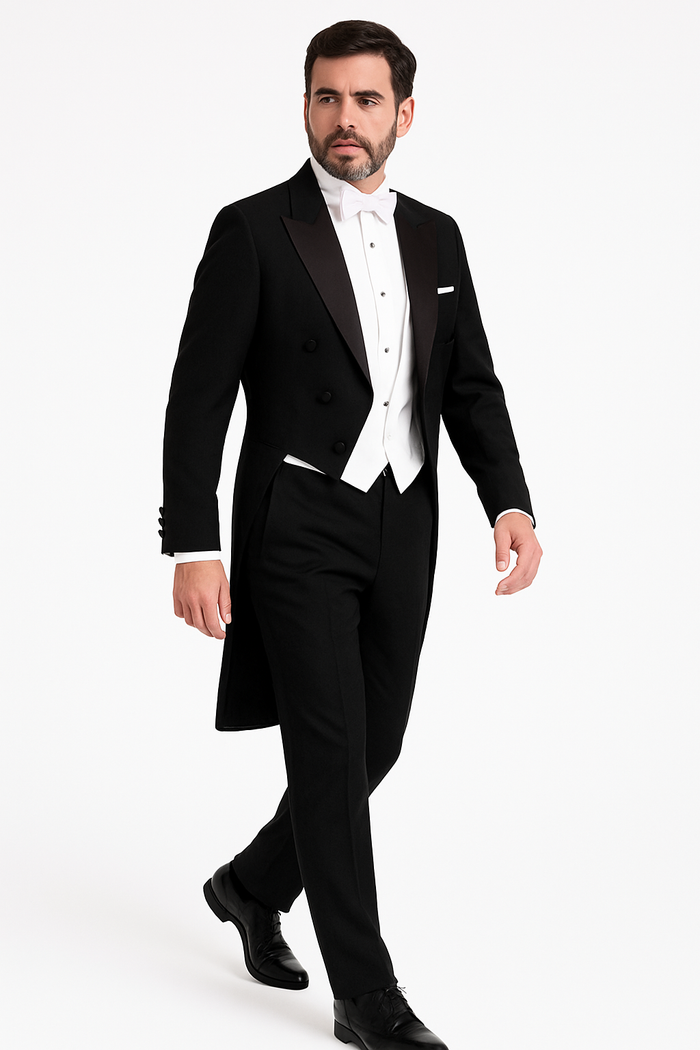 Edward Black Tailcoat Jacket (Separates) by BLACKTIE