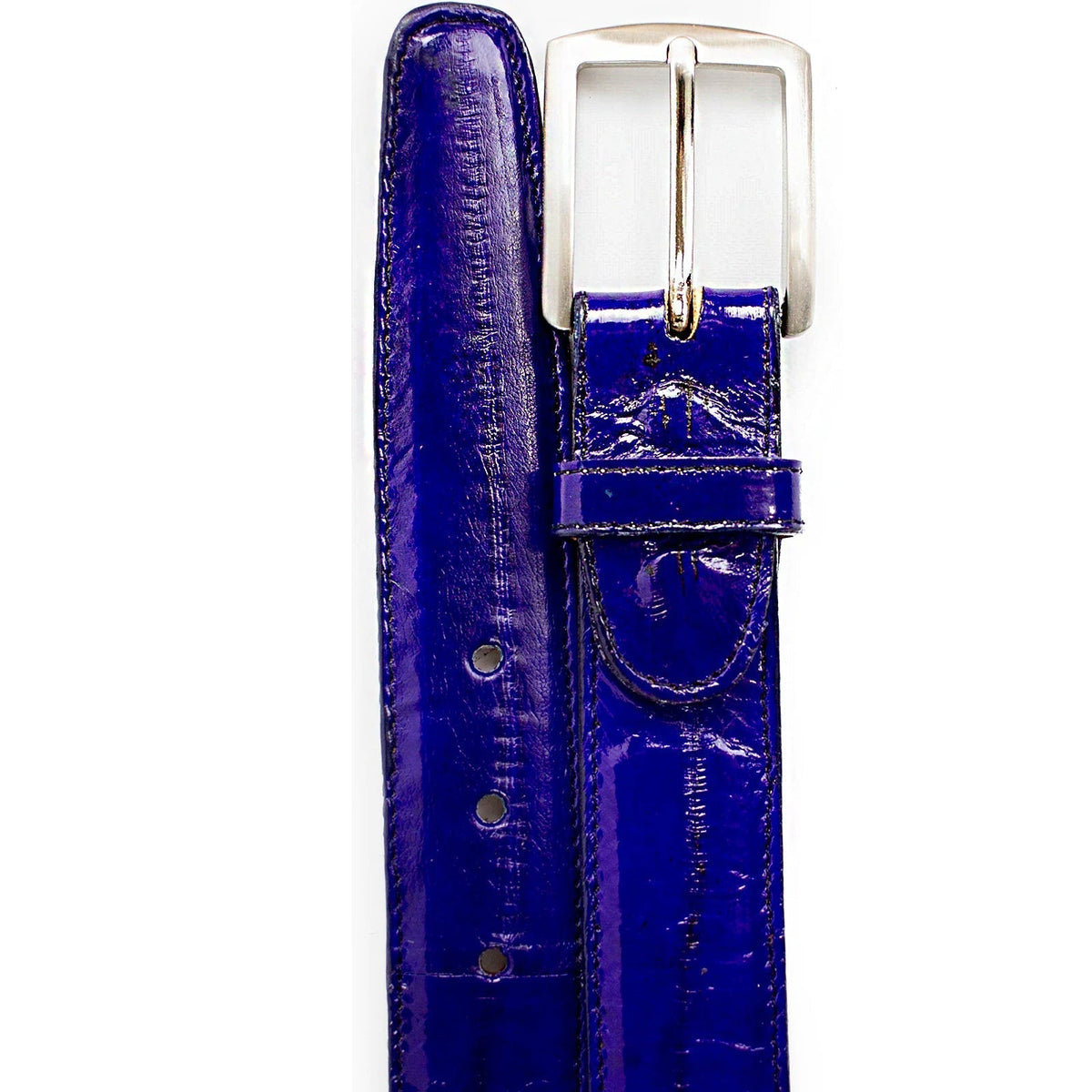 Men's Belvedere Genuine Lizard Skin Dress Belt in Grey main image 1