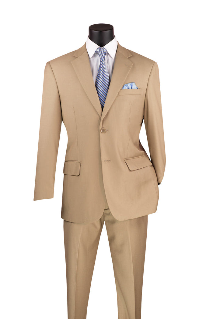 Master Collection - Regular Fit Men's 2 Piece Banded Collar Tuxedo Ivory