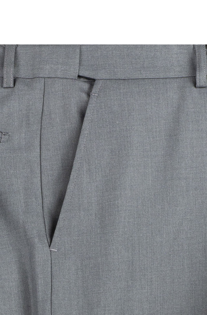 Nola Collection - Navy Regular Fit 2 Piece Suit Flat Front Pants with 2″ Elastic Waistband by Vinci