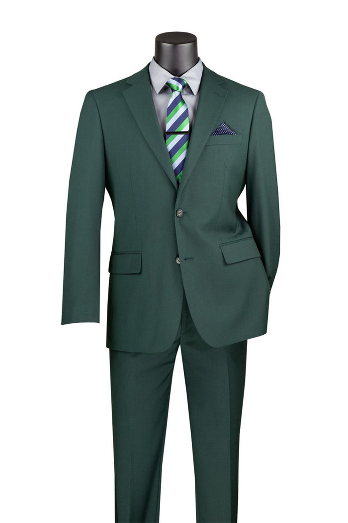Charcoal Modern Fit 3 Piece Suit with Vest and Adjustable Waist Band Pants by Vinci