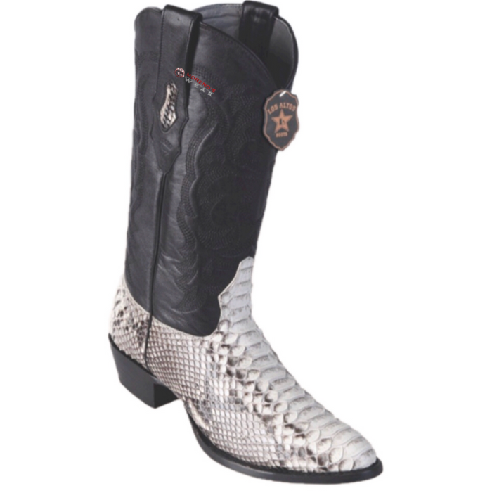 Men's Los Altos Python Boots Round Toe