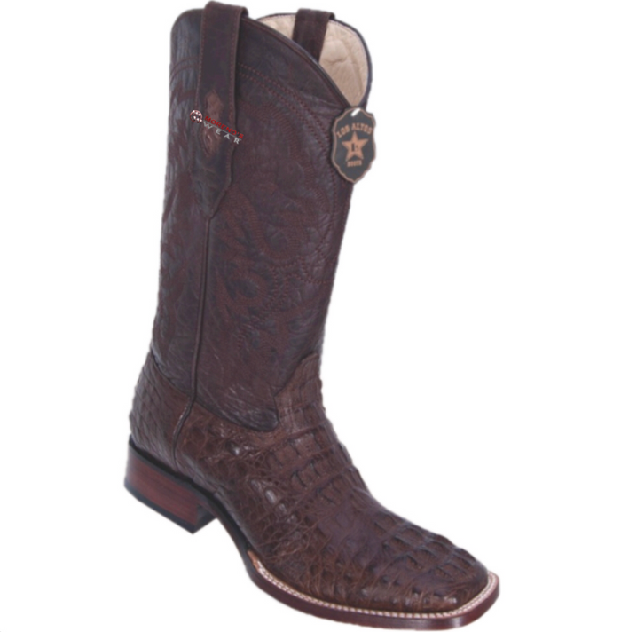 Men's Los Altos Caiman Hornback Boots Wide Square Toe
