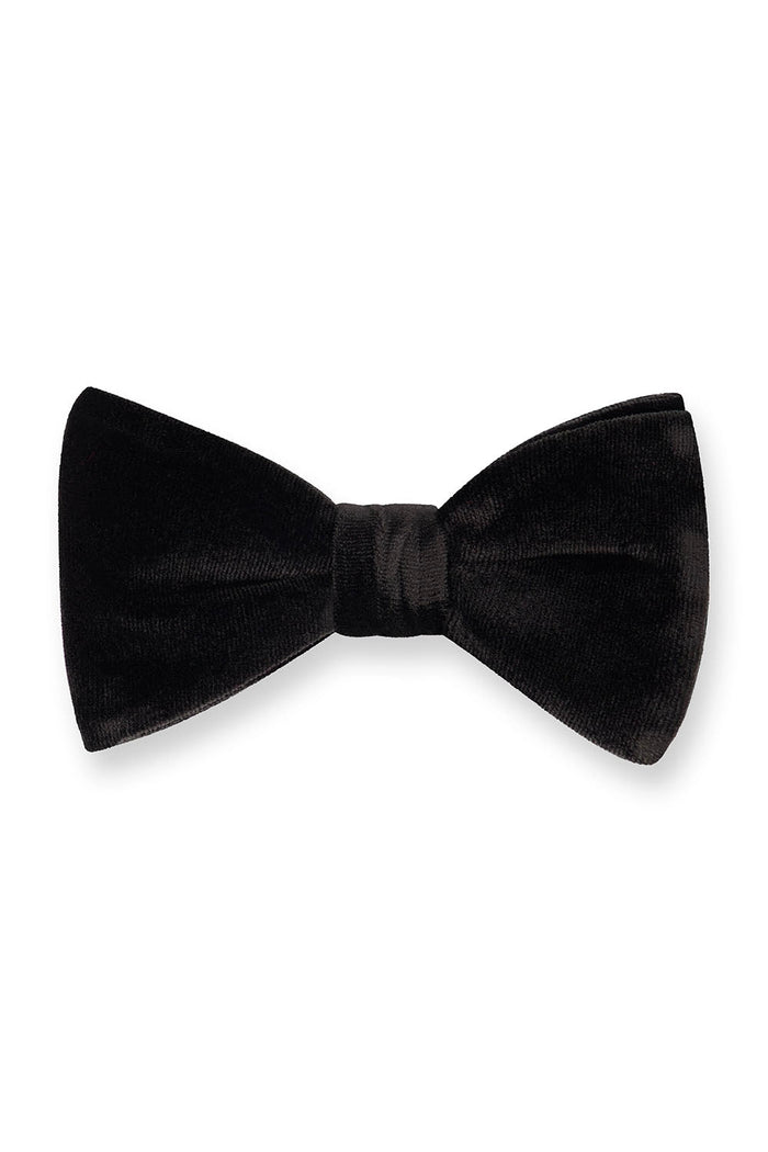 Gala Black Velvet Bow Tie by Fabian Couture