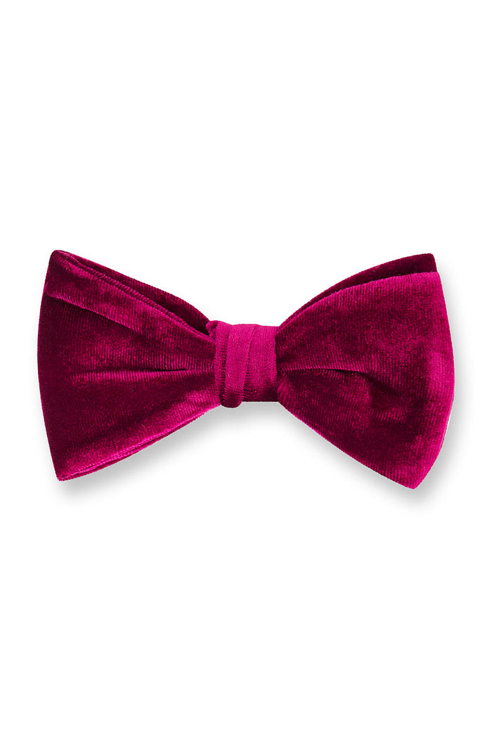 Gala Burgundy Velvet Bow Tie by Fabian Couture
