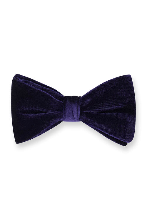 Gala Navy Velvet Bow Tie by Fabian Couture