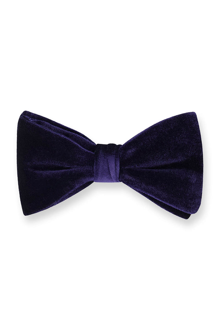 Gala Navy Velvet Bow Tie by Fabian Couture