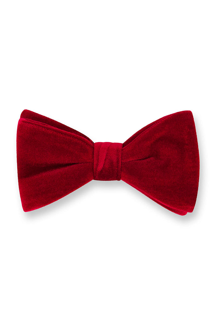 Gala Red Velvet Bow Tie by Fabian Couture