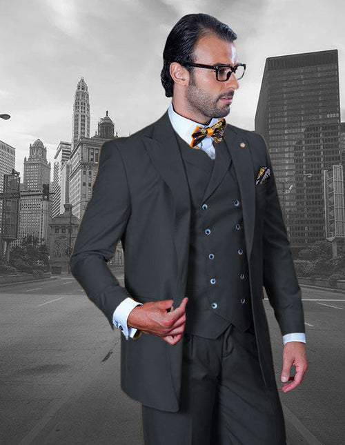 Big and Tall Business Suit Charcoal