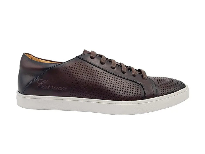 Carrucci Fashion Lace-up Leather Sneaker
