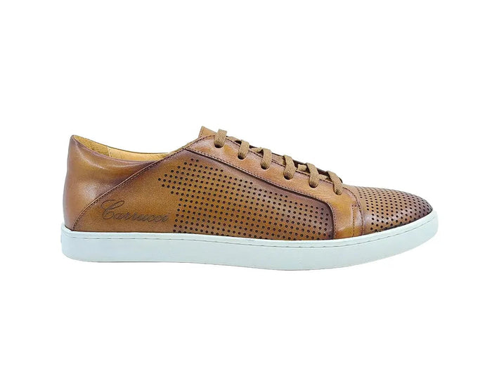 Carrucci Fashion Lace-up Leather Sneaker