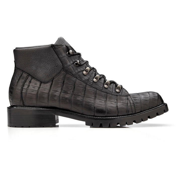 Belvedere Felipe Black Oiled Leather Luxury Dress Shoe