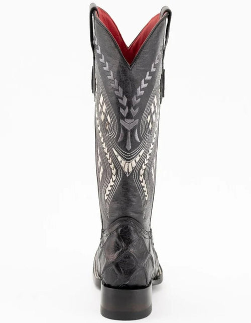 Ferrini Women's Bronco Square Toe Pirarucu Fish Print Boots Ferrini USA