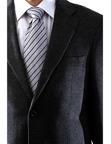 Moda Men's High Fashion Two Buttons Cheap Priced Designer Fashion Dress Casual Blazer On Sale Wool Cashmere Charcoal Sportcoat Blazer USA Men's Outlet