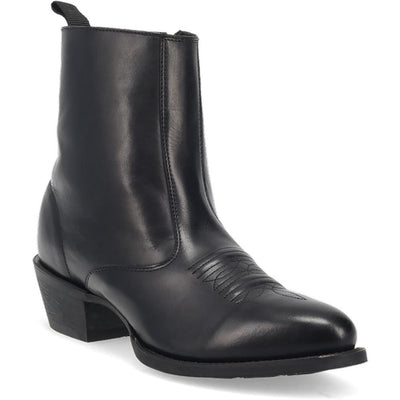 Laredo Fletcher Black Leather Round Toe Boots for Men