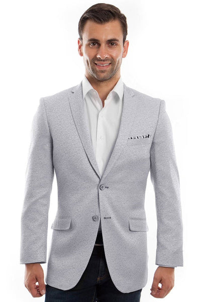 Men's Slim Fit Summer Blazer in Blue & Lavender