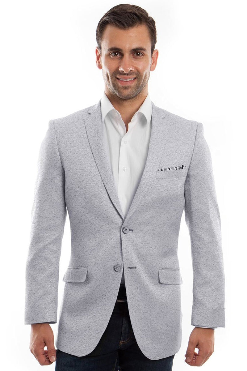 Men's Slim Fit Summer Blazer in Blue & Lavender