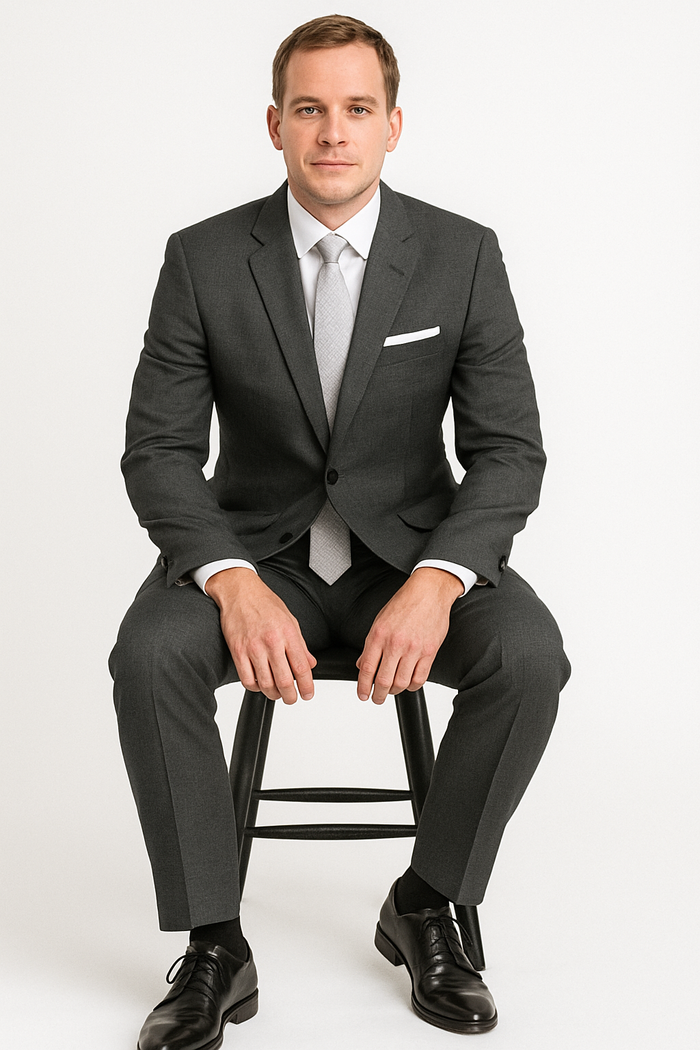 Madison Steel Grey Suit Jacket (Separates) by BLACKTIE