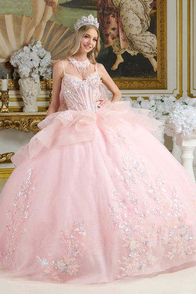 Sleeveless Cape Ball Gown by Elizabeth KGL3645