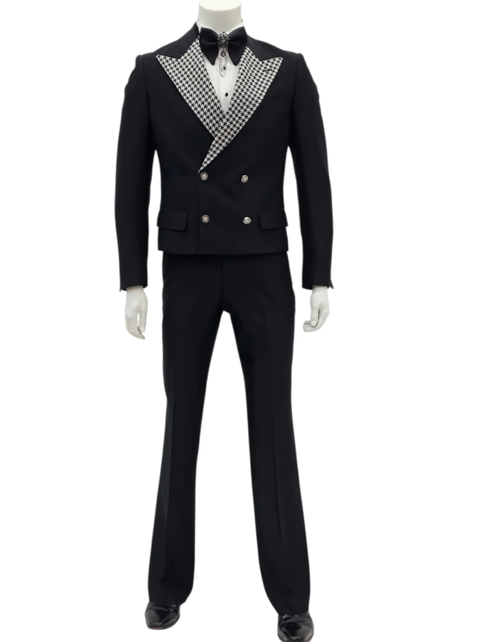 Black Tail Tuxedo - Tailcoat - 1920s Black and Silver