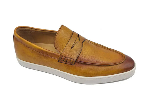 Carrucci Burnished Leather Sneaker
