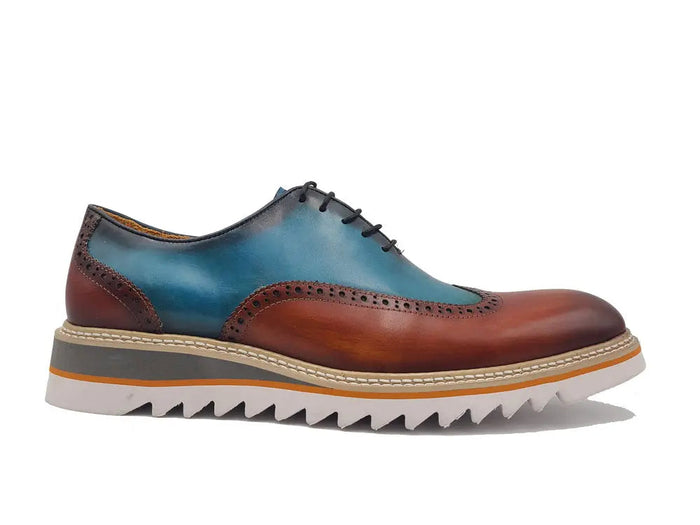 Carrucci Gorgeous Two Tone Oxford Wingtip