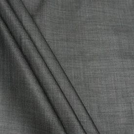 Modern Fit Windowpane Suit 3 Piece with U-Neck Vest in Light Gray by Vinci