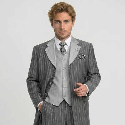 Gray Pinstripe Suits