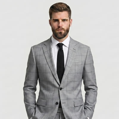 Gray Wool Suit
