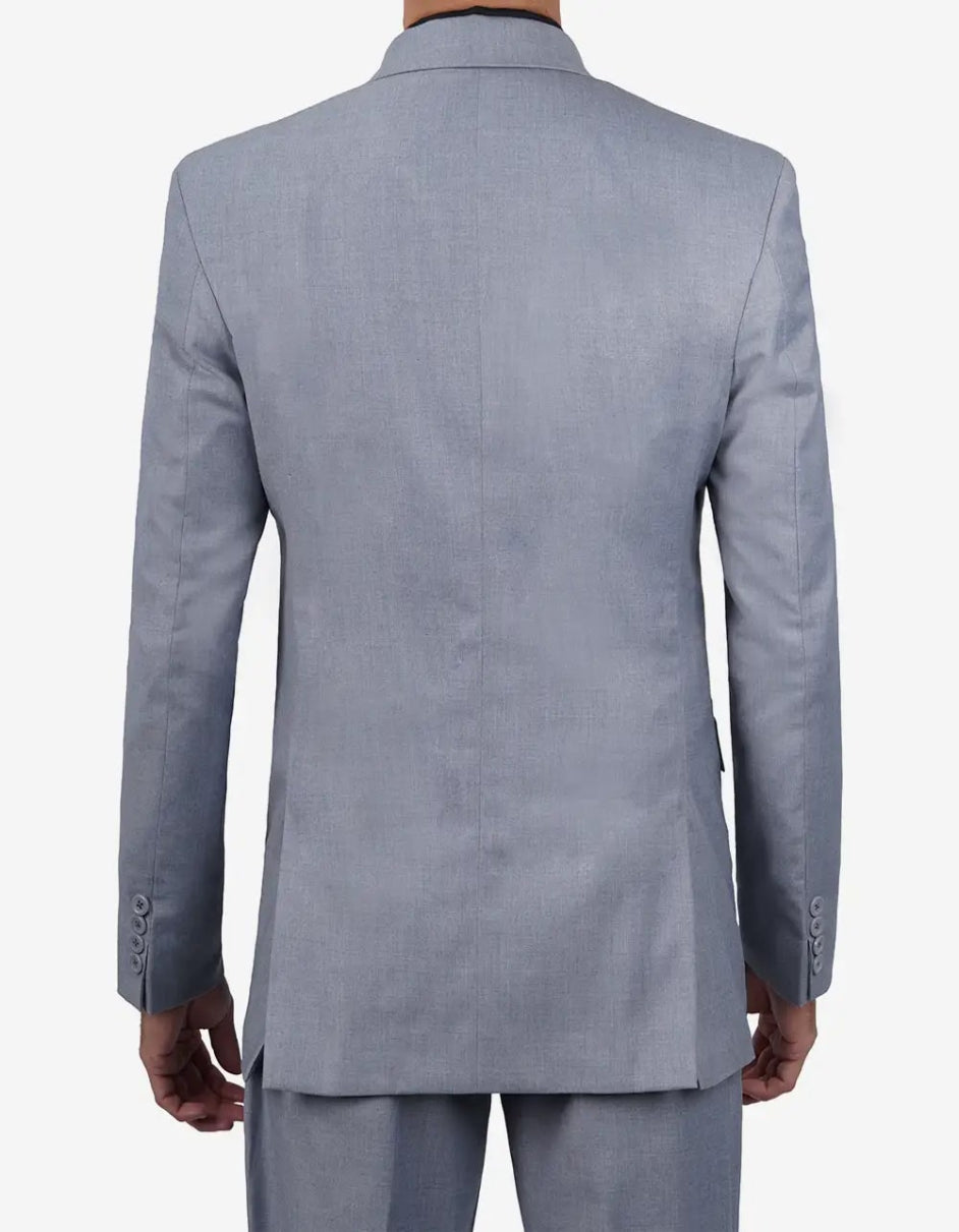 Mens Grey Two Piece Notch Lapel Jared Suit by USA Men's Outlet