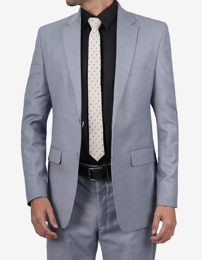 Mens Grey Two Piece Notch Lapel Jared Suit by USA Men's Outlet