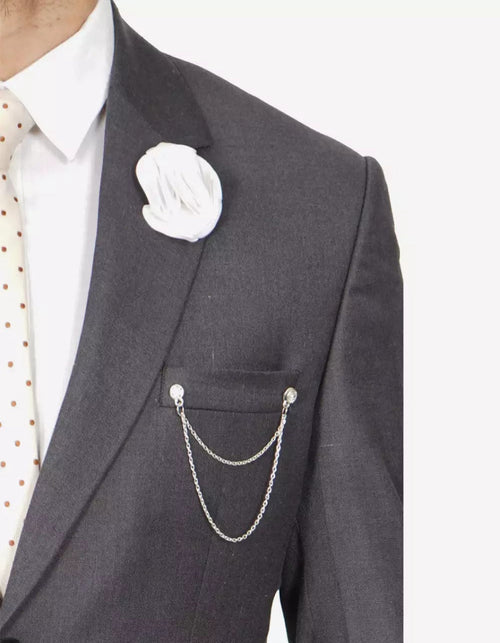 Mens Grey Two Piece Notch Lapel Jerome Suit by USA Men's Outlet
