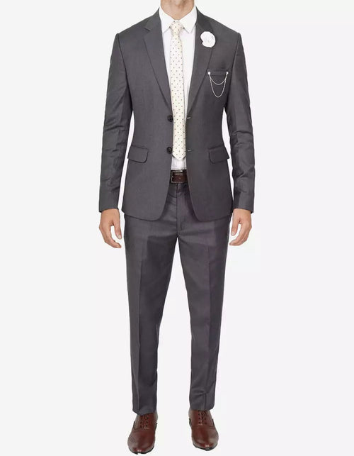 Mens Grey Two Piece Notch Lapel Jerome Suit by USA Men's Outlet