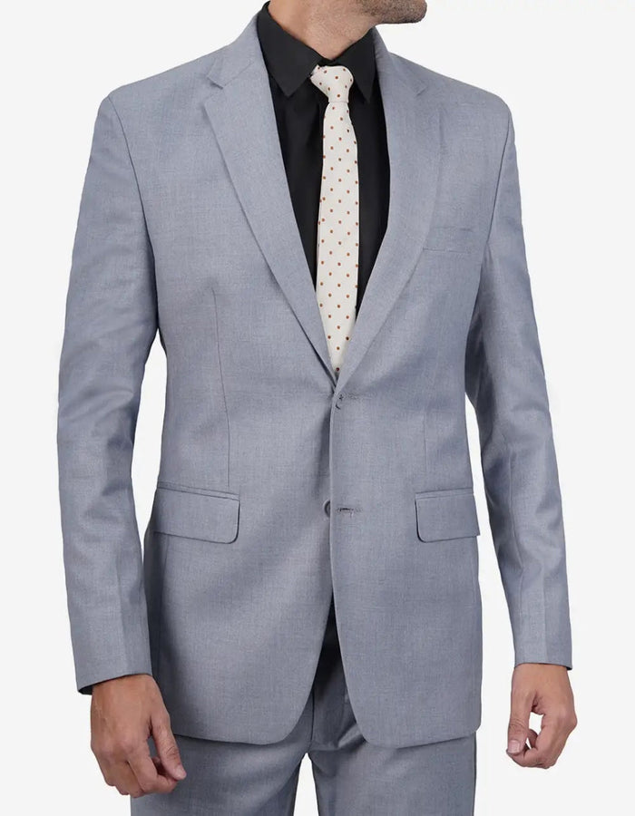 Mens Grey Two Piece Notch Lapel Jared Suit by USA Men's Outlet